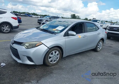 2014 Toyota Corolla L из США, поврежденный, VIN 2T1BURHEXEC104607